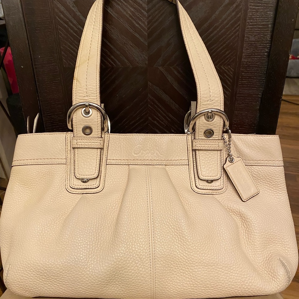 Coach leather handbag